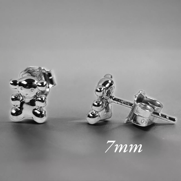 New! Tous Bubble Bear. Silver Bear Earrings - Picture 2 of 4